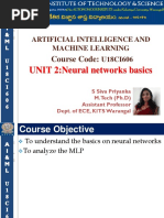 UNIT II Basic On Neural Networks