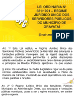 Regime Jurídico dos Servidores Públicos de Gravataí