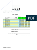 ITT Evaluation Matrix