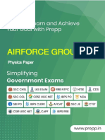 Airforce Group X: Physics Paper