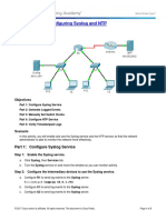 10.2.3.5 Packet Tracer - Configuring Syslog and NTP Instructions