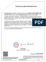 Certificado de Alumno Preferente 2023: WWW - Mime.mineduc - CL