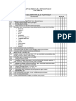 Daftar Tilik Cara Menggunakan Partograf