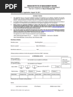 PDF Application Form of IIM