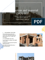 Construction and Material DAA-601: JANVI TALREJA (2001101) SOMYA AGARWAL (2001120)