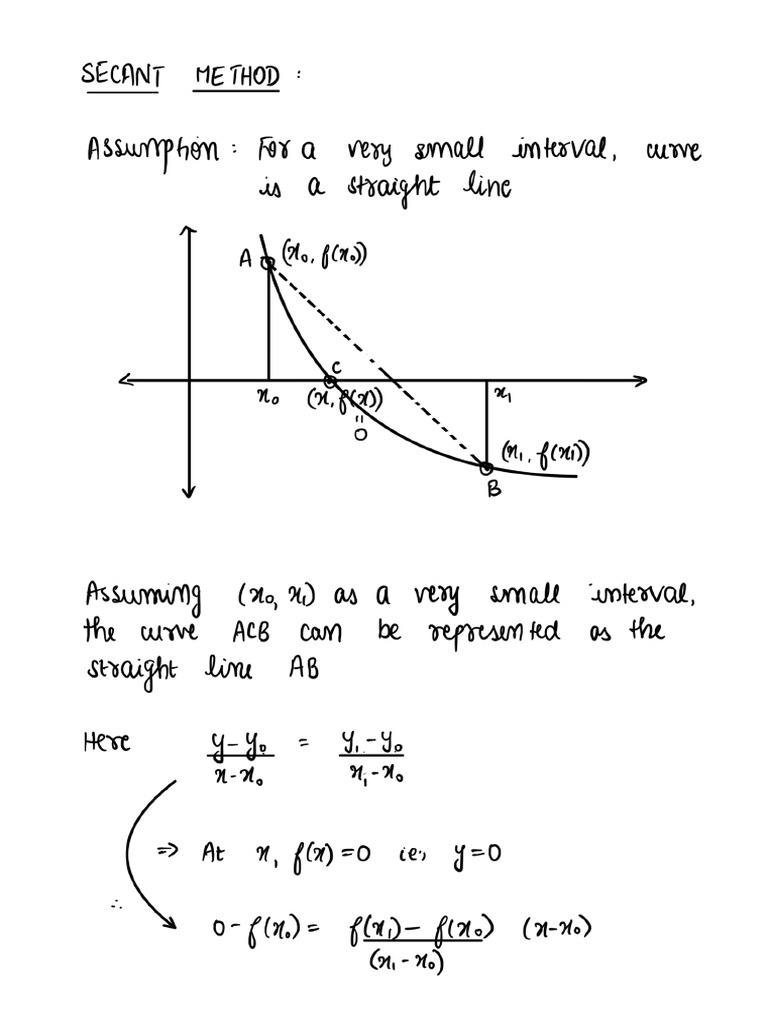 Secant Method Example Pdf | Lab 3 The Shooting Method for Boundary ...