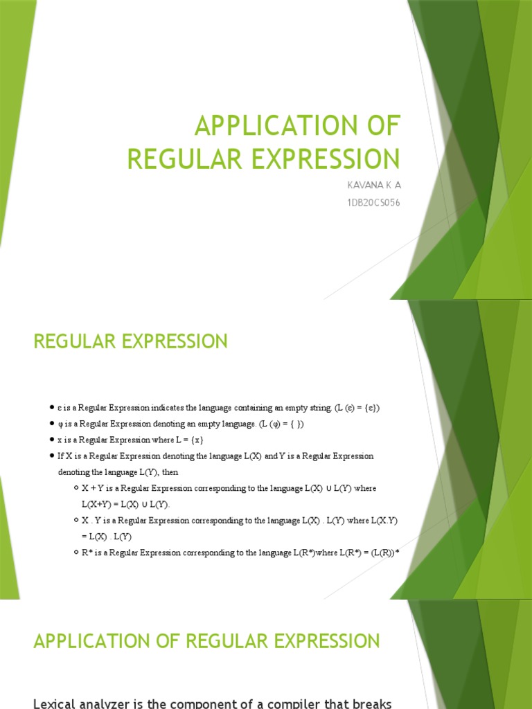 Applications of Regular Expressions | PDF | Regular Expression | Software