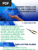 Common Tools and Equipment for Computer System Servicing