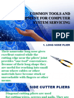 Common Tools and Equipment For Computer System Servicing