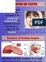 1.4 Sense of Taste: Sense of Taste Detects The Presence of in Food & Drinks. Its Sensory Organ Is The