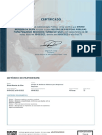 Certificado: A Escola Nacional de Administração Pública - Enap Certifica Que BRUNO