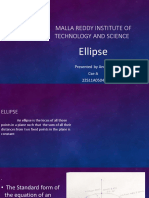 Malla Reddy Institute of Technology and Science: Ellipse