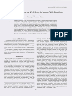 Core Self-Evaluations and Well-Being in Persons With Disabilities