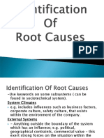 Identification of Root Causes