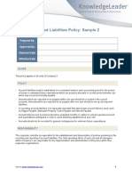 Accrued Liabilities Policy - Sample 2