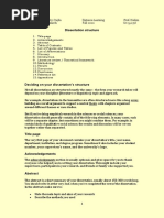 Dissertation Structure