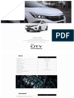2022 Honda City Hatchback (Lanzamiento 15-06-2022) Ficha Tecnica