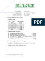 Analisis Alokasi Waktu 19-20