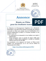 Annonce Chine 22