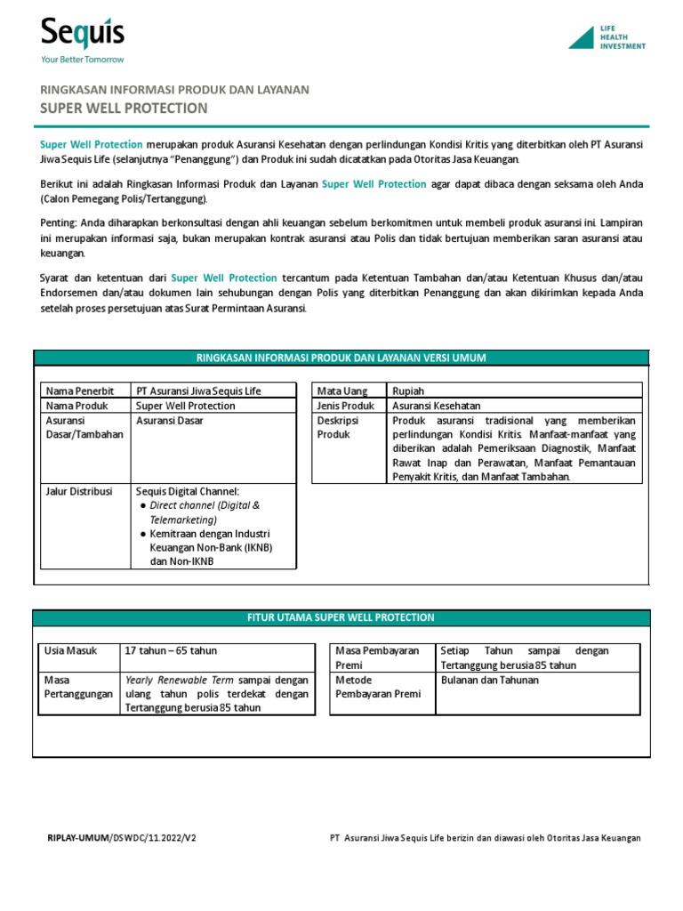 Ringkasan Super Well Protection | PDF