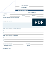 Incident Report Template