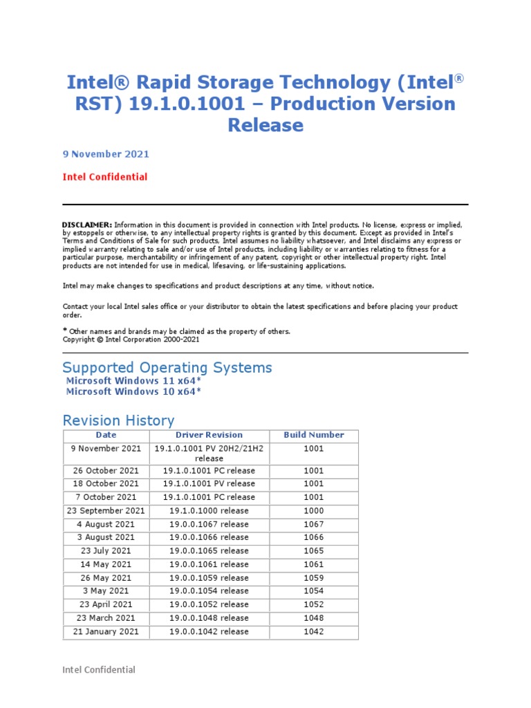 Release Notes 19 1 0 1001.5 20H2 21H2 OEM PV | PDF | Solid State Drive ...