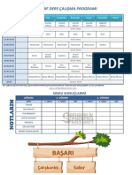 5-6-7.sinif Ders Calisma Programi 3 Ders 2