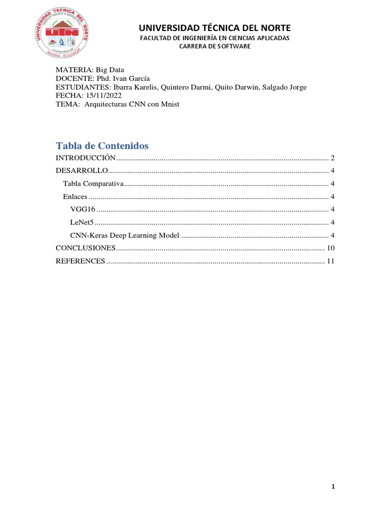 Arquitecturas CNN para Clasificación MNIST | PDF | Red neuronal ...