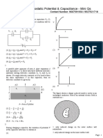 Electrostatic Potential & Capacitance - Mini Qs