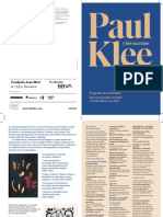 Programa de mano expo Paul Klee