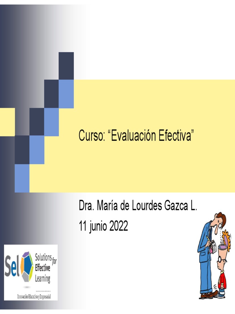 Evaluación Efectiva en Educación Docente | PDF | Evaluación | Método de ...
