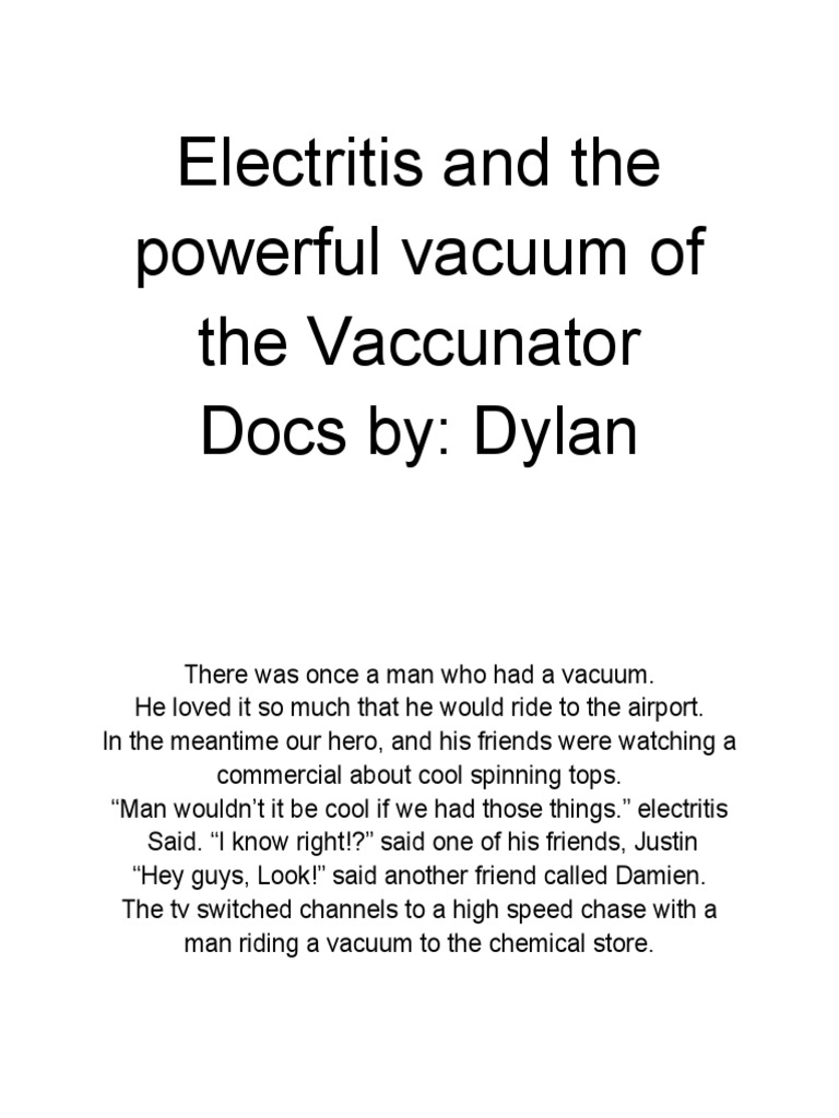 Electritis and The Powerful Vacuum of The Vaccunator PDF