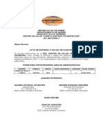 Acta de Entrega de Toner Arnol