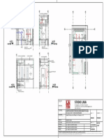 Suspended gypsum ceiling and apparent ceiling dimensions