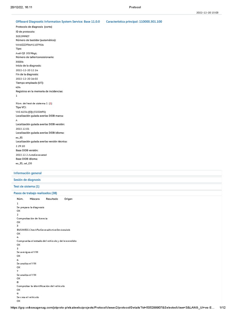 Offboard Diagnostic Information System Service: Base 11.0.0 ...