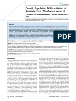 Geographic and Genetic Differentiation of the Amazonian Chocolate Tree (Theobroma cacao L