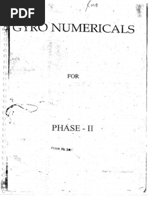 Gyro Numericals Notes Phase 2 40 Page | PDF