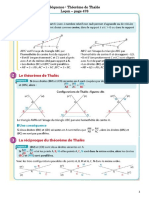 05-Sequence-Utiliser Le Théorème de Thalès-Leçon