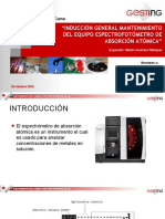 Inducción Mantenimiento Preventivo Absorción Atómica