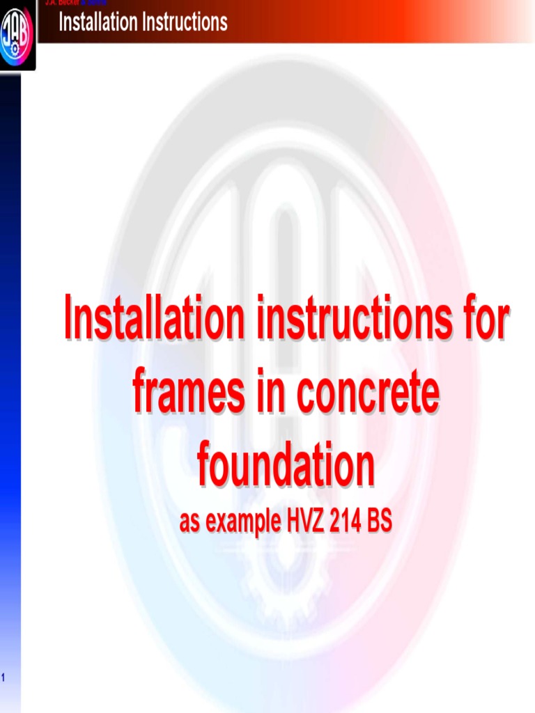 Installation Frame PDF