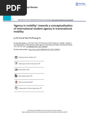 agency in mobility