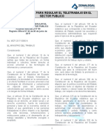 9.34 Norma Tecnica para Regular El Teletrabajo en El Sector Publico