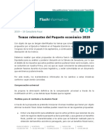 Temas Relevantes Paquete Economico 2020