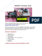 Arduino and DS3231 Real Time Clock: Hardware Required