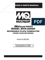 Model Mvh-200Gh: Series Reversible Plate Compactor