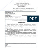 Ficha de Controle de Frequ Ncia de Estágio Supervisionado