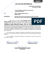 Solicitud de Prorroga