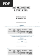 (II) Tacheometery Numericals