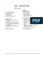 Focus 2 Unit 4 Test Answer Key | PDF