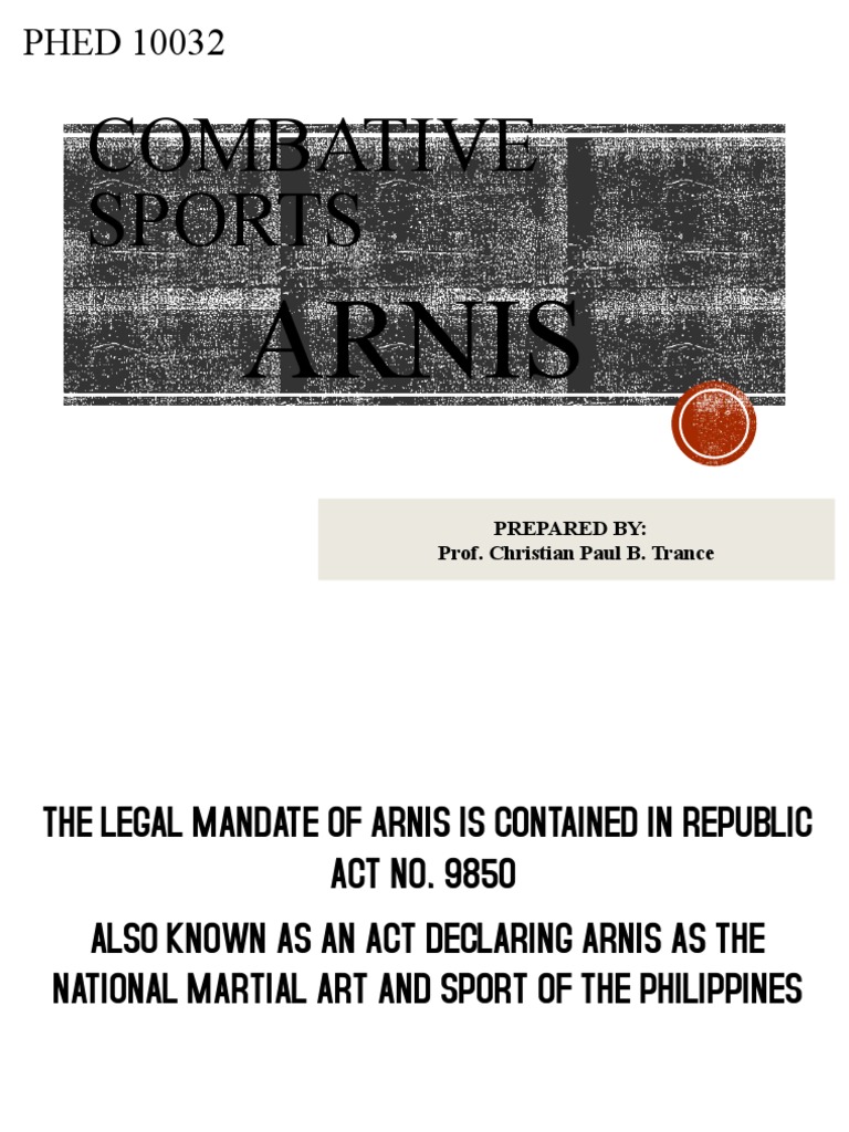 Understanding Arnis: The National Martial Art | PDF